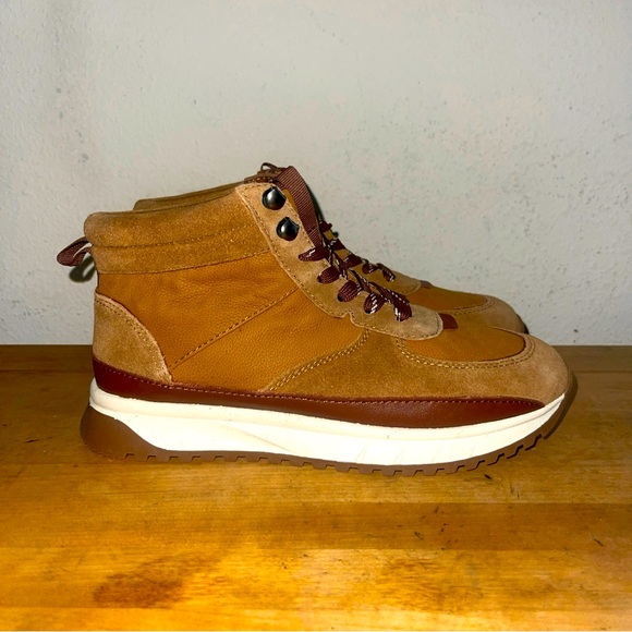 Madewell Shoes - Madewell Nubuck Brown Suede Mid Sneaker Women’s Boots Size 6.5 Mens 5.5